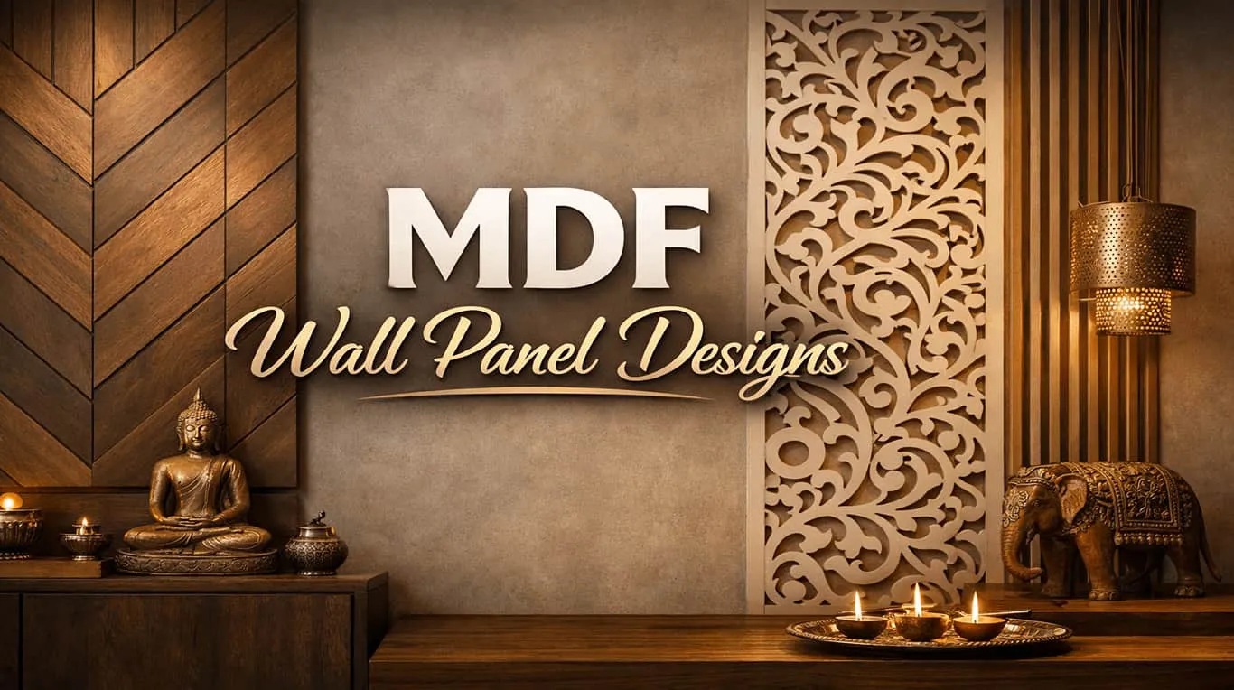 MDF furniture panels with CNC routed finish for beds and display units, Eish CNC Designs Indore
